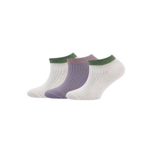 EWERS Ponožky  svetlosivá / zelená / fialová