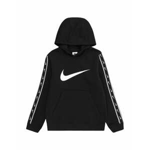 Nike Sportswear Mikina  čierna / šedobiela