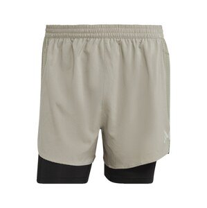 ADIDAS PERFORMANCE Športové nohavice 'Designed 4 2-In-1'  sivá / pastelovo zelená / čierna