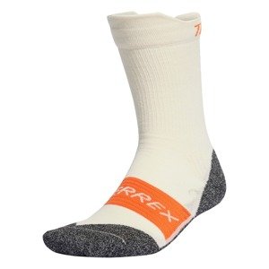 ADIDAS TERREX Športové ponožky 'Cold.Rdy Crew Wool'  sivá melírovaná / oranžová / biela