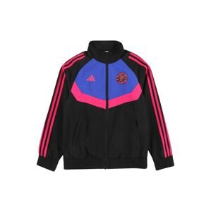 ADIDAS PERFORMANCE Športová bunda  modrá / ružová / čierna