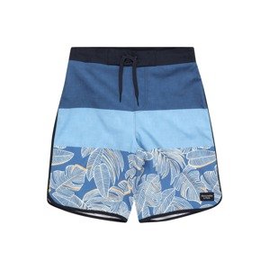 Abercrombie & Fitch Plavecké šortky  krémová / námornícka modrá / svetlomodrá / marhuľová