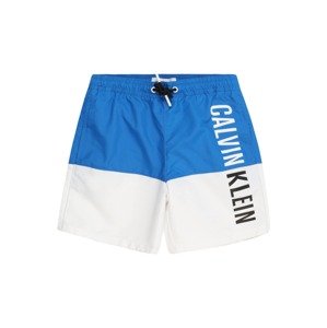 Calvin Klein Swimwear Plavecké šortky  modrá / sivá / čierna