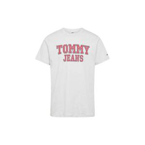 Tommy Jeans Tričko  námornícka modrá / svetlosivá / červená