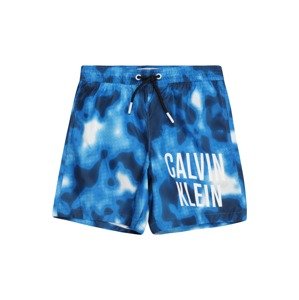 Calvin Klein Swimwear Plavecké šortky  námornícka modrá / tyrkysová / biela