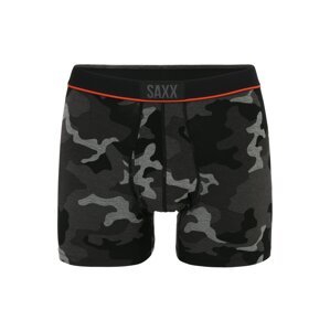 SAXX Športové nohavičky  svetlosivá / sivá melírovaná / oranžová / čierna