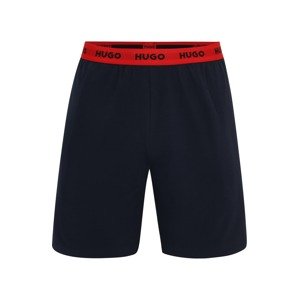 HUGO Pyžamové nohavice 'Linked'  námornícka modrá / červená