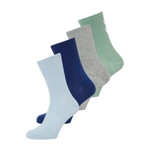 Hummel Športové ponožky 'Chevron'  svetlomodrá / tmavomodrá / sivá / zelená