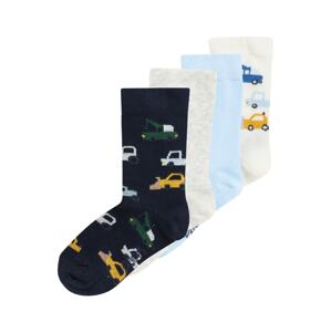 EWERS Ponožky  svetlomodrá / tmavomodrá / sivá melírovaná / biela