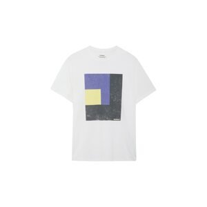 ECOALF Tričko 'Tries'  modrá / žltá / čierna / biela