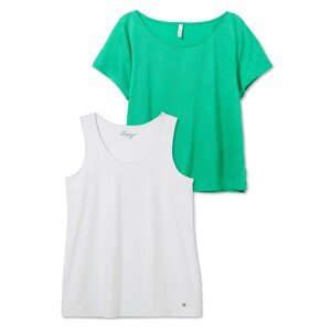 SHEEGO Funkčné tričko  zelená / biela