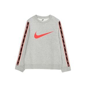 Nike Sportswear Mikina  tmavosivá / jasne červená / čierna / biela