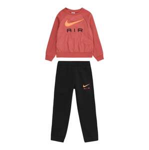 Nike Sportswear Joggingová súprava  hrdzavohnedá / marhuľová / čierna