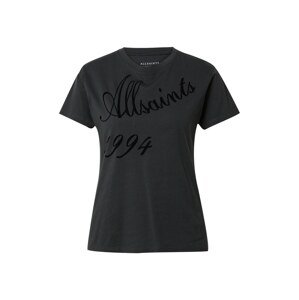 AllSaints Tričko 'GRACE'  čierna / čierna melírovaná