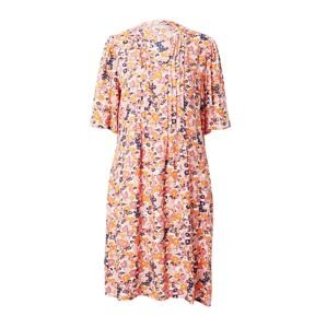 Fransa Košeľové šaty 'MERLA'  tmavomodrá / oranžová / ružová / biela
