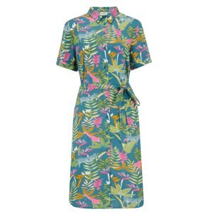 Sugarhill Brighton Košeľové šaty 'JUSTINE'  nebesky modrá / svetlozelená / oranžová / ružová