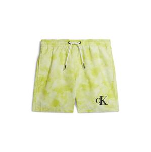 Calvin Klein Swimwear Plavecké šortky  limetková / pastelovo žltá / čierna