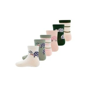 EWERS Ponožky  krémová / nefritová / tmavozelená / púdrová