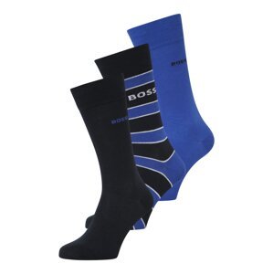 BOSS Black Ponožky  námornícka modrá / kráľovská modrá / biela