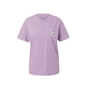 Carhartt WIP Tričko  pastelovo fialová / čierna / biela