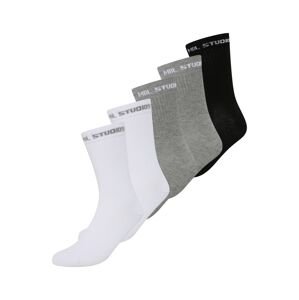 BURTON MENSWEAR LONDON Ponožky  sivá melírovaná / čierna / biela