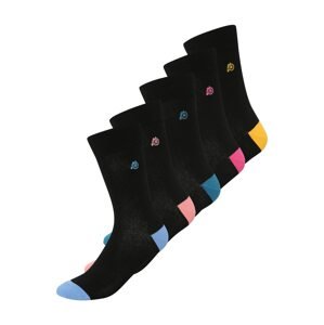 BURTON MENSWEAR LONDON Ponožky 'Penny'  modrá / svetlooranžová / ružová / čierna