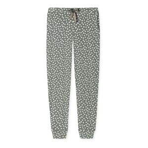 SCHIESSER Pyžamové nohavice  kamenná / biela