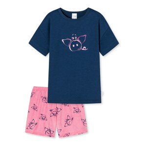 SCHIESSER Pyžamo 'Girls World'  modrá / ružová
