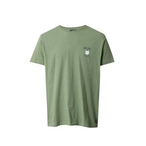 BRUNOTTI Funkčné tričko  olivová / tmavozelená / biela