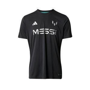 ADIDAS PERFORMANCE Funkčné tričko 'Messi '  čierna / biela