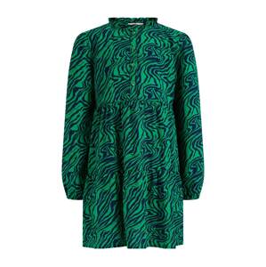 WE Fashion Šaty  tmavomodrá / zelená