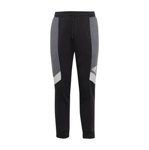 ADIDAS SPORTSWEAR Športové nohavice 'Essentials Colorblock'  svetlosivá / sivá melírovaná / čierna