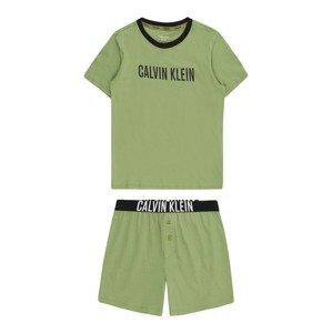 Calvin Klein Underwear Pyžamo 'Intense Power'  zelená / čierna