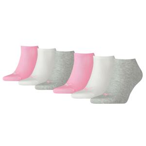 PUMA Ponožky  sivá melírovaná / ružová / biela