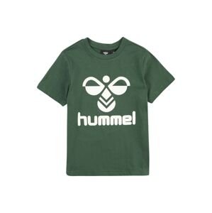 Hummel Tričko 'TRES'  jedľová / biela