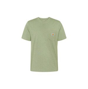 Carhartt WIP Tričko  sivá / zelená melírovaná / oranžová