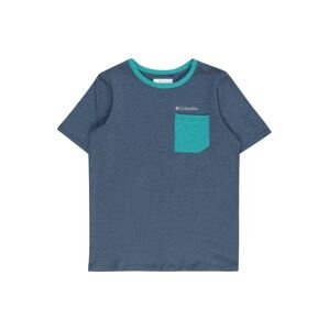 COLUMBIA Funkčné tričko 'Tech Trail™'  námornícka modrá / modrozelená / sivá