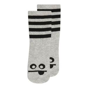 SOMETIME SOON Ponožky 'TOMMY'  sivá melírovaná / čierna