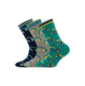 EWERS Ponožky  námornícka modrá / žltá / sivá / trávovo zelená