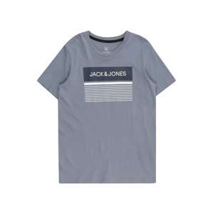 Jack & Jones Junior Tričko 'Travis'  dymovo modrá / čierna / biela