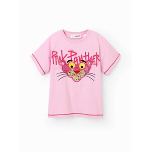 Desigual Tričko 'Pink Panther'  žltá / ružová / ružová / čierna