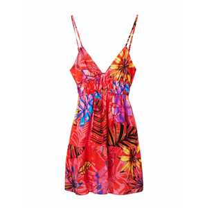 Desigual Plážové šaty 'Hossegor'  modrá / fialová / koralová / svetločervená