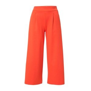 ICHI Plisované nohavice 'KATE'  oranžovo červená