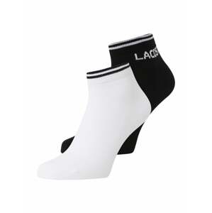 LACOSTE Ponožky  čierna / biela