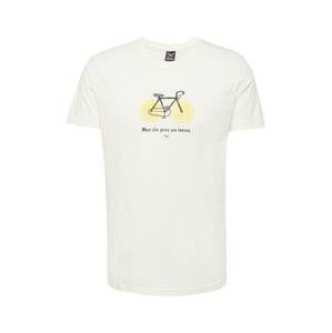 Iriedaily Tričko 'Citrus Cycle'  žltá / čierna / šedobiela