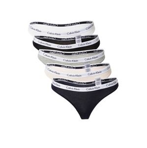 Calvin Klein Underwear Tangá  tmavomodrá / sivá melírovaná / čierna / biela