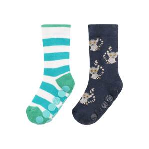 EWERS Ponožky  námornícka modrá / petrolejová / zmiešané farby / biela