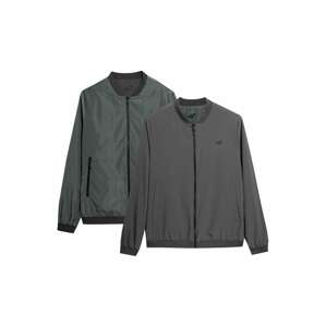 4F Prechodná bunda  zelená / olivová / čierna