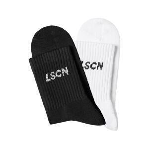 LSCN by LASCANA Ponožky  čierna / biela
