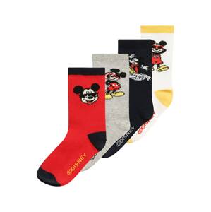 GAP Ponožky 'MICKEY'  sivá melírovaná / červená / čierna / biela